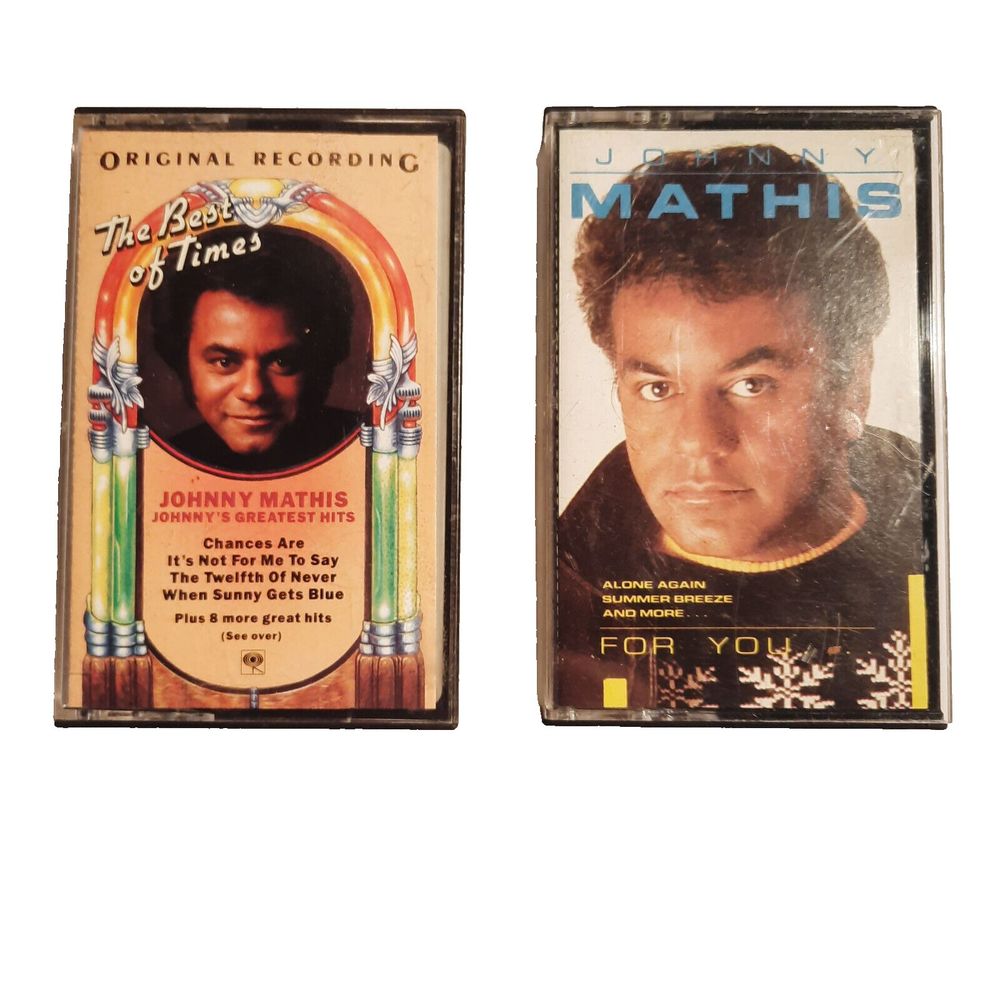 2 Vintage Johnny Mathis Cassettes